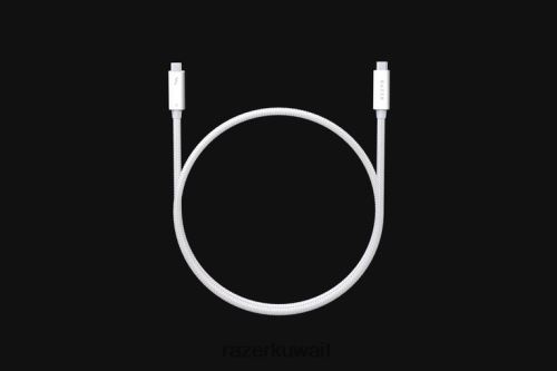مكون الكمبيوتر Razer كابل الصاعقة 4 أبيض 86D68622