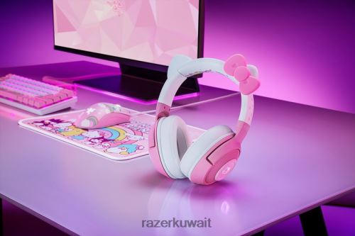انشاء محتوى Razer كراكن بي تي - إصدار هيلو كيتي والأصدقاء لون واحد 86D686106