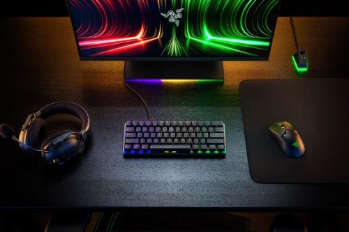لوحة المفاتيح Razer هنتسمان ميني تناظري - أمريكي لون واحد 86D68673