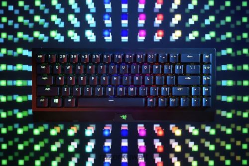 لوحة المفاتيح Razer بلاك ويدو v3 ميني هايبر سبيد - مفتاح أصفر - الولايات المتحدة أسود 86D68663